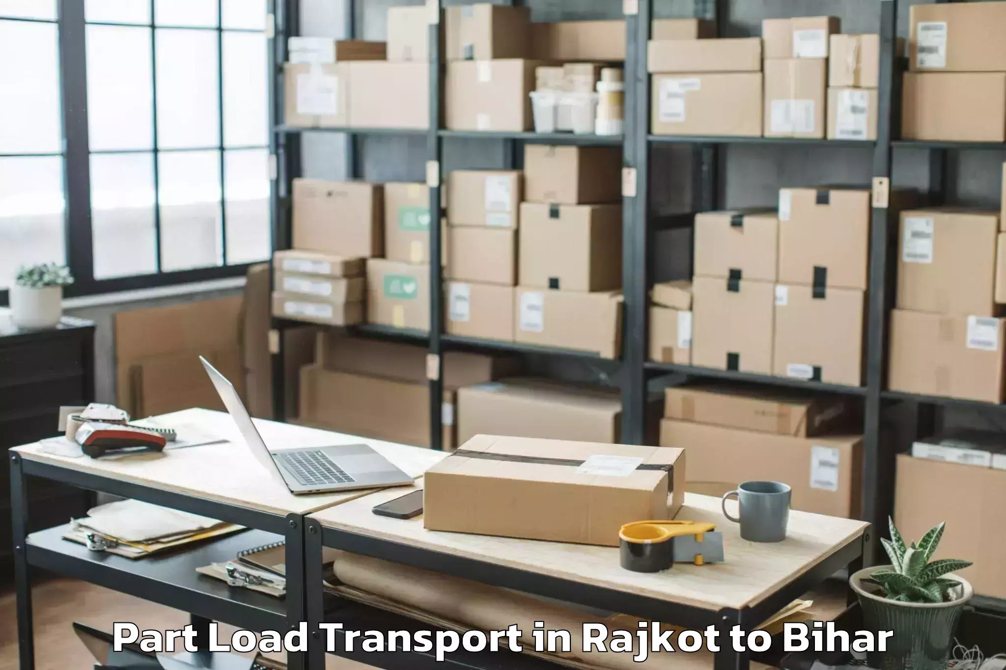 Easy Rajkot to Bathnaha Part Load Transport Booking